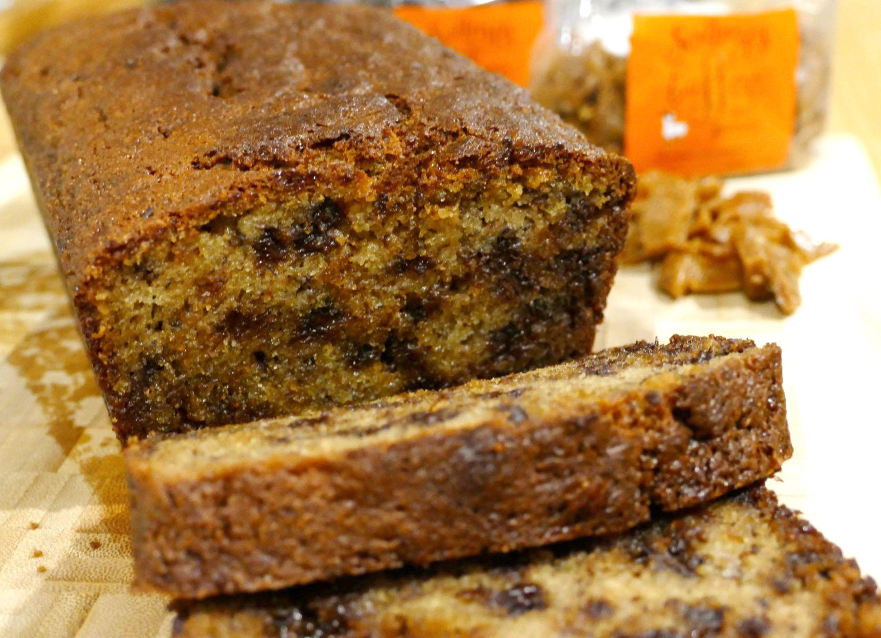 Banana Toffee Chocolate Chip Bread – Scamps Toffee
