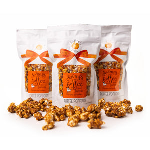 Pumpkin Spice Toffee Popcorn - Pack of Six (6) Mini-Pops